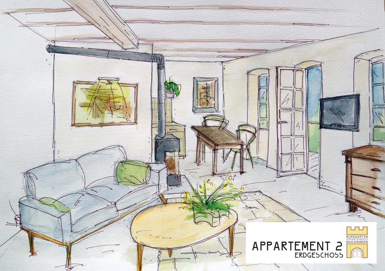 Burggarten Appartements Neuleiningen Ngoại thất bức ảnh