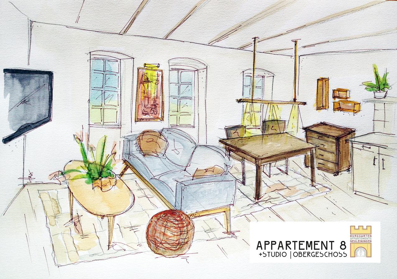Burggarten Appartements Neuleiningen Ngoại thất bức ảnh