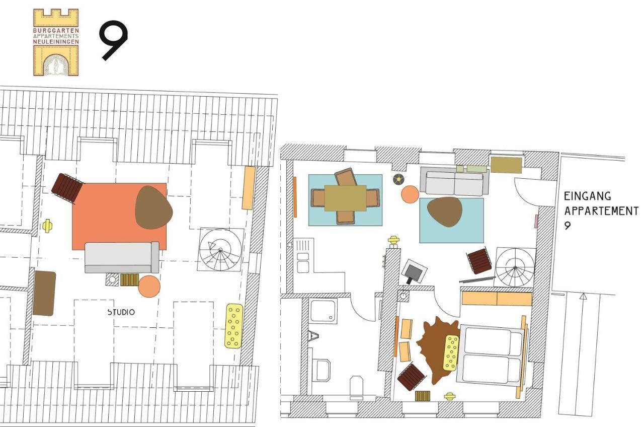 Burggarten Appartements Neuleiningen Ngoại thất bức ảnh