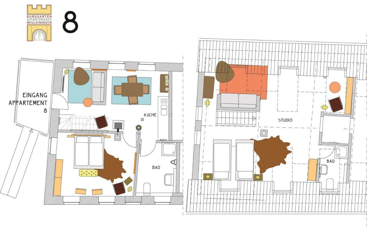 Burggarten Appartements Neuleiningen Ngoại thất bức ảnh